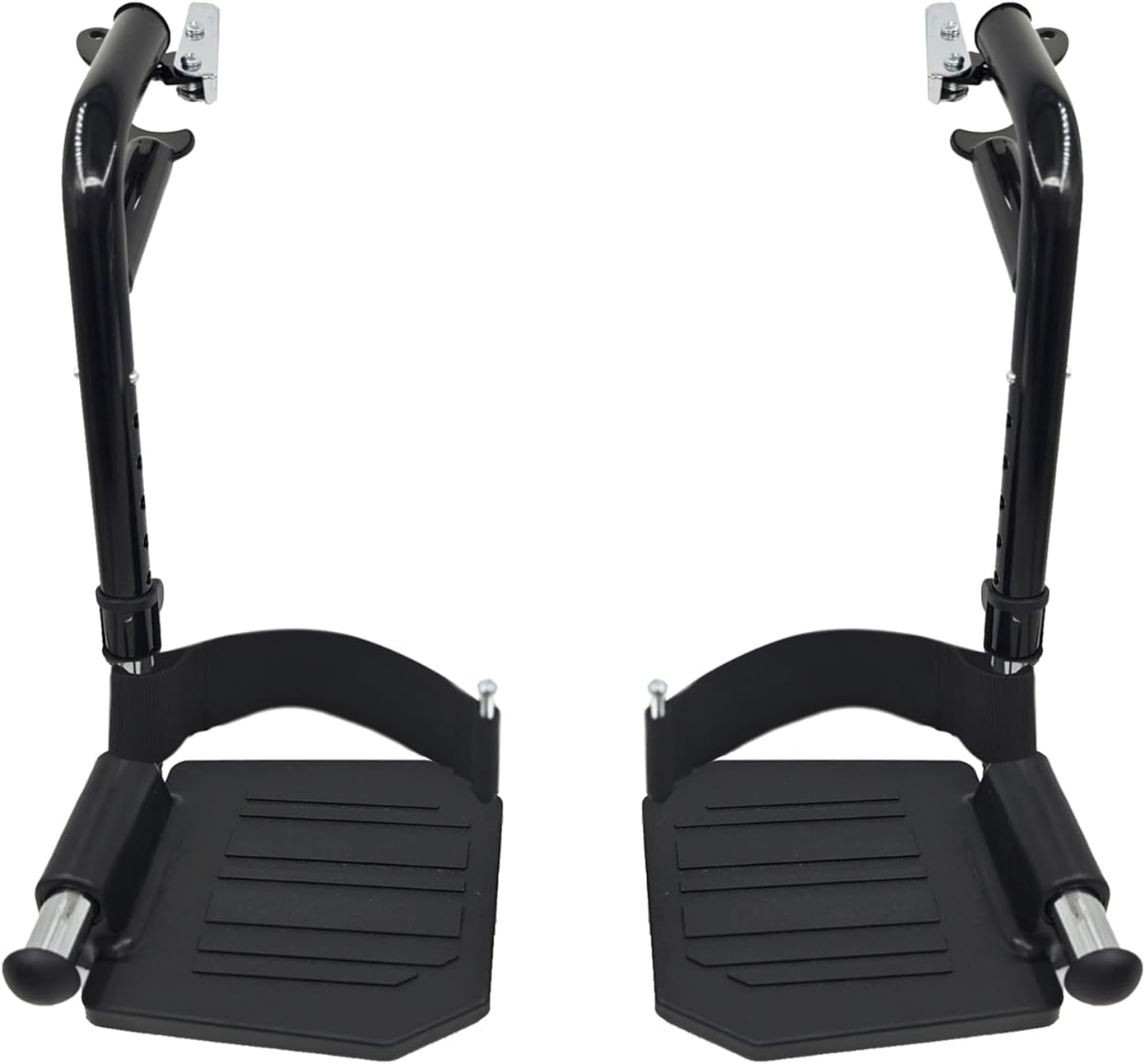 (1Pair) Wheelchair Replacement Footrests,Wheelchair Replacement Parts,Wheelchair Swivel Footrests for Standard Wheelchairs,Black
