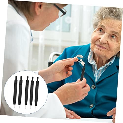 Healeved 5pcs Practical Hearing Aid Cleaner Electronic Cleaning Brush Non-Slip Handle Small Brush for Cleaning
