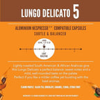 Belmio Lungo Delicato Espresso Coffee Pods – Light Roast – Mild & Aromatic - Nespresso Original Line Compatible – 10 Count (Pack of 10)