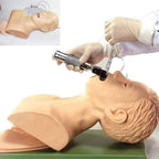 Training Manikin,Airway Management Trainer,Tracheal Intubation Strain Training Simulator Model,Intubation Head Teaching Study Manikin,Oral Nasal Intubation Dummy Training Simulator
