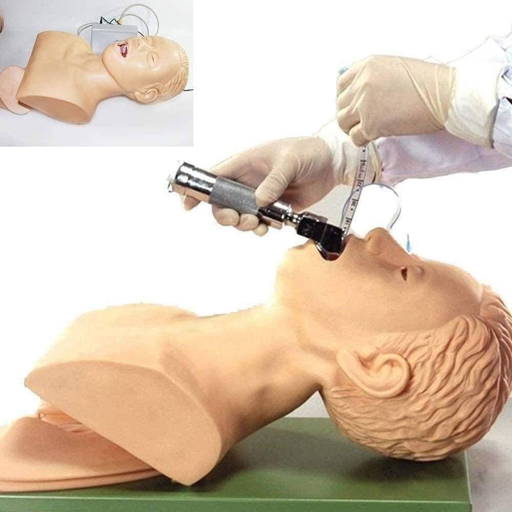 Training Manikin,Airway Management Trainer,Tracheal Intubation Strain Training Simulator Model,Intubation Head Teaching Study Manikin,Oral Nasal Intubation Dummy Training Simulator