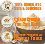 Gluten-Free & Wheat-Free Rice Flour Panko – Made from Japanese Rice, Single Ingredient (100%), Light Extra-Crispy Panko-Style Coating for Frying, Baking & Air Fryer, Perfect for Tonkatsu & Light Tempura – 15.9 oz (450g)