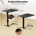 Adjustable Overbed Bedside Table with Wheels(31.2" W), Hospital Bed Table Over The Bed, Mobile Standing Desk Rolling Computer Cart, Laptop Desk with Hidden Casters