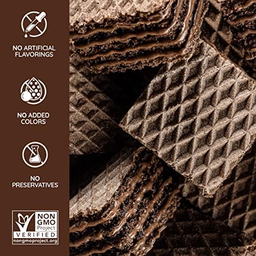 Loacker Quadratini Premium Double Choc Wafer Cookies, 250g/8.82oz (14305)