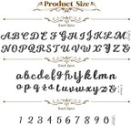 Jspupifip 128 Pcs Acrylic Alphanumeric Cake Topper Diy Cake Decoration with Mirror Gold Number 0-9 and Alphabet A-Z Personalized Cake Picks Decor(black)