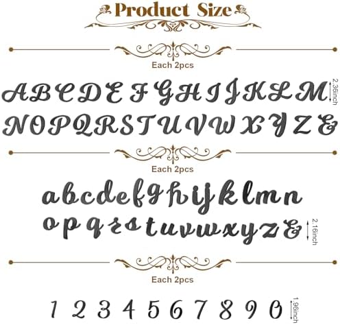 Jspupifip 128 Pcs Acrylic Alphanumeric Cake Topper Diy Cake Decoration with Mirror Gold Number 0-9 and Alphabet A-Z Personalized Cake Picks Decor(black)