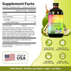 Serene Herbs Soursop Bitters Liquid with Soursop Leaves for Gut Cleanse, Detox & Immune Boost with Black Seed, Moringa, Irish Moss, Ashwaganda, Turmeric, 16 fl oz (16 Fl, Soursop)