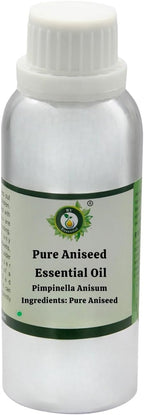 R V Essential Pure Aniseed Essential Oil 1250ml (42oz)- Pimpinella Anisum (100% Pure and Natural Steam Distilled)