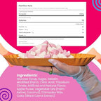 Smarties Squashies Foam Marshmallows Gummy Candies & Smarties Sample Packet Variety Pack - Raspberry & Cream Flavored - Allergen Free, Peanut Free & Gluten Free Candy - Soft & Chewy Squashies Candies - 5 oz Bag (Pack of 2)