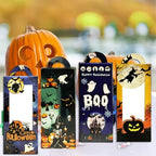 24PCS Halloween Treat Boxes for Party Favors, Trick or Treat Candy Gift Bags, Halloween Snack Cookie Goodie Packaging Supplies