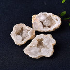 AtkitS 1PC Natural Crystal Agate Geode Cutting Crystal Cluster Reiki Rock Mineral Specimen Quartz DIY Home Decoration