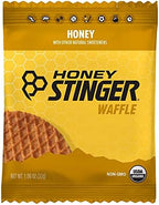 Honey Stinger Organic Honey Waffle, Energy Stroopwafel for Exercise, Endurance and Performance, Sports Nutrition for Home & Gym, Pre and Post Workout, 16.96 Ounces (Pack of 16)