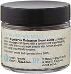 Lafaza Organic Madagascar Bourbon Pure Ground Vanilla Bean Powder, 1oz