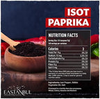 Eastanbul Urfa Biber, 5.6oz, Urfa Pepper Flakes, Isot, Mild-Moderately Hot Chili Flakes, Blackish-Red Turkish Pepper for Cooking & Seasoning, Special Pul Biber, From Unique Spices of Turkey