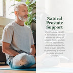 Global Healing Organic Prostate Health - Mens Health Supplement - Prostate Supplements Help Urinary Bladder Control, Frequent Urination Relief Reduces Bathroom Trips - 2 Fl Oz