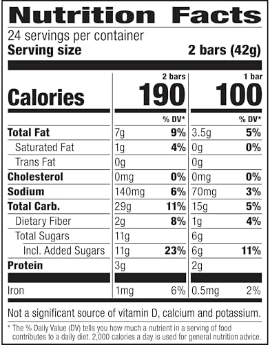 Nature Valley Crunchy Granola Bars, Oats 'n Honey, 48 Ct, 35.76 oz (24 Pouches)