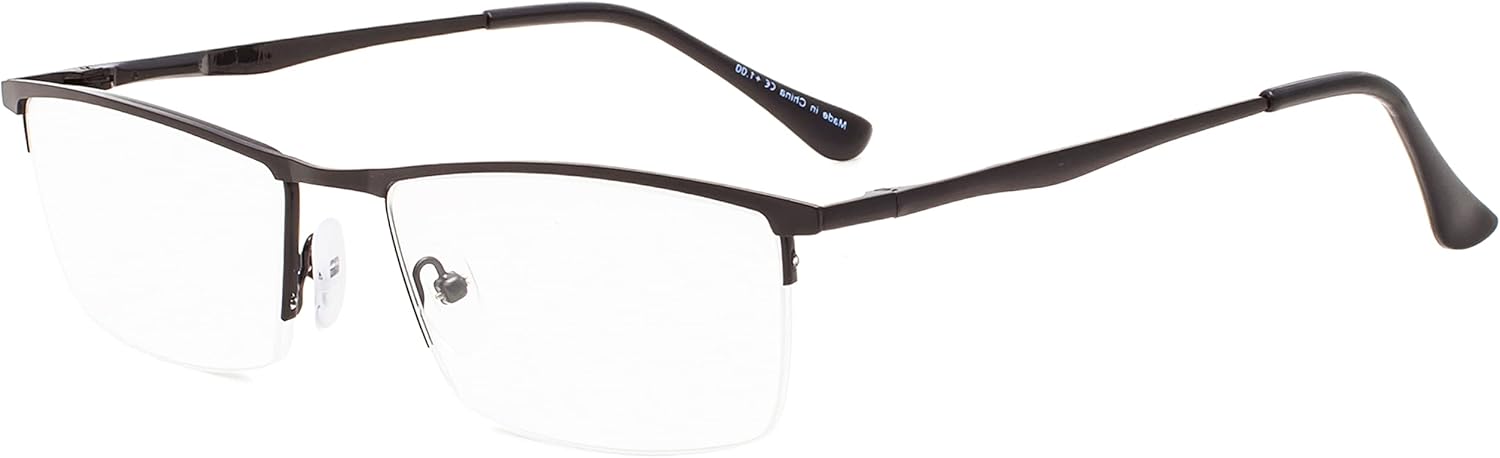 Eyekepper Quality Half-Rim Reading Glasses Readers with Spring Hinges for Women Men