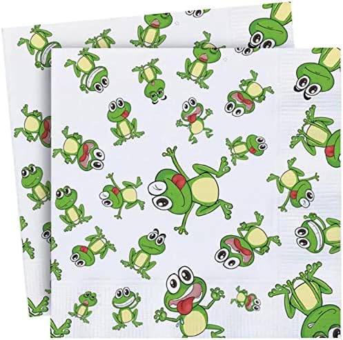 Passover Frogs 10 Plagues Premium 3 ply Napkins. 20pk for Seder Table Decoration.