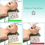 Intubation Manikin Teaching Model, 110V Adult Airway Management Trainer Tracheal Intubation Training Simulator Model, Science Lab Education Training
