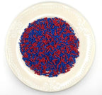 Red and Blue Sprinkles for Cake, Cupcake, Cookie Decorations, Ice Cream and Donut Toppings Edible Decorating Baking Supplies - 4 oz package Super Hero Mix