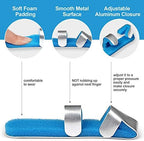 Trigger Finger Splint Brace for Thumb Index Middle Ring Pinky, Metal Foam Broken Dislocated Finger Stabilizer, Aluminum Bendable Curved Mallet Wrap for Arthritis Pain Tendon Injury Immobilizer Knuckle