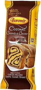 Boromir - Cozonac with Cocoa Filling Swirl Sweet - Bread 450 g