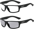 Wraparound full lens Safety Glasses with Readers photochromic Sport Magnifying Safety Reading Goggles for Men Women