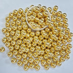 PhilaeEC Gold Pearls 10mm Size Sprinkles for Cake Decoration Edible Candy Baking Cookie Cupcake Toppers Wedding Party Valentines Halloween Christmas Supplies 4.23oz
