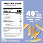 Care Free Kitchen Plain Penne 8oz (3 Pack) Keto Pasta Noodles, 20g High Protein, Low Carb 2g Net Carbs, 26g High Fiber