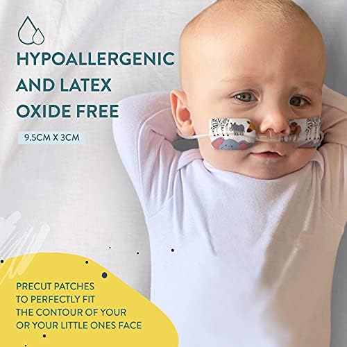 Nasogastric or Oxygen Tube precut Adhesive Tape Animal Mix x 10 Pack. (Mix Pack)