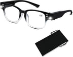 Magnifying Glasses with Light Reading Glasses Bright LED Readers with Lights Built in Glasses with Lights and Magnifier for Men Women Eyeglasses Lighted Magnifier Nighttime LED Reading Glasses+200