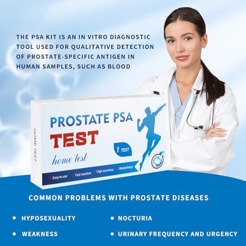 PSA Test Kit at-Home Testing，Highly Accurate, Easy to Read and use.Quick Results Within 15 Minutes. 2 Tests