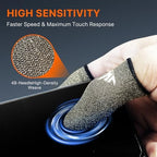 20 Pack Dedales Gamer Profesionales Anti Slip Silver Fiber Gaming Finger Sleeve Covers Sweat Proof Mobile Phone Gamer Glove Guantes para Durable Thumb Cots for Pubg Gaming Accessories