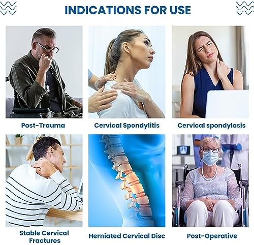 Miami J Cervical Collar - Neck Brace for Restricting Cervical Motion-Nerve & Post-Surgery Relief , Neck Pain Relief, Decompression & Support - Rigid Posture Corrector & Stretcher for Whiplash (MJ-500 / Tall)