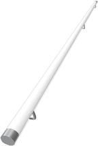 JLXJ 50-150cm Wooden Handrails, White Wood Non-Slip Stair Railing Elderly Against The Wall Support Bar for Home Kindergarten Corridor (Size : 120cm(47.2in))