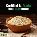Greenfit Royal Organic White Quinoa | Non-GMO, Gluten-Free, Vegan, and Organic | Complete Protein, High Fiber, Low-Calorie White Quinoa | (5 Pound - Pack of 1)