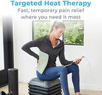 Pure Enrichment PureRelief XL Heating Pad - 12" x 24" Electric Heating Pad for Back Pain & Cramps, 6 Heat Settings, FSA/HSA Eligible, Soft Machine Wash Fabric, Auto-Off & Moist Heat (Zen Green)