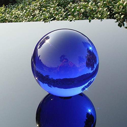 Blue K9 Crystal Ball with Stand, 2 Inch, Modern Home Decor, Photography, Meditation, Easter Gift