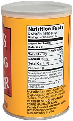 Davis Double Acting Baking Powder, 8.1 Ounce