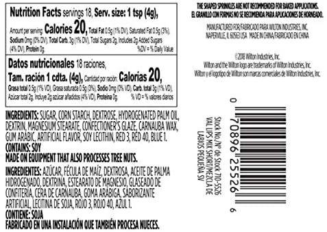 Wilton Lips Mix Sprinkles, 2.5 oz. (Pack of 1)