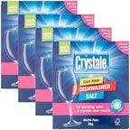 Crystale Easy Pour Dishwasher Salt, 99.8% Pure, 100% Recyclable Packaging, 2kg, Pack of 4