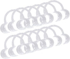 10 Pieces (Size M) C-Shape Cheek Retractor, Disposable Mouth Opener for Dental Teeth Whitening Mouth Guard or Speak Out Game (M, White)