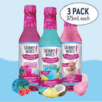 Jordan's Skinny Mixes Sugar Free Syrup Trio Sampler Pack – Mermaid, Unicorn & Cotton Candy, As Seen on Watertok, Drink Mix for Iced Tea, Lemonade & More, Zero Calorie, 12.6 Fl Oz Each (pack of 3)