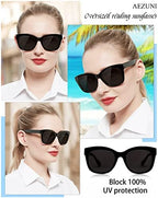 AEZUNI Reading Sunglasses Women Oversized Readers Large Frame 0 1.0 1.25 1.5 1.75 2.0 2.25 2.5 2.75 3.0 3.5 (not bifocals)