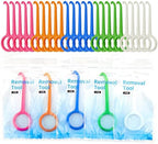 DLENP 25PCS Aligner Remover Tool, 5 Colors Clear Aligner Removal Tool for Invisalign Removable Retainers, Aligners,Braces Removal Kit