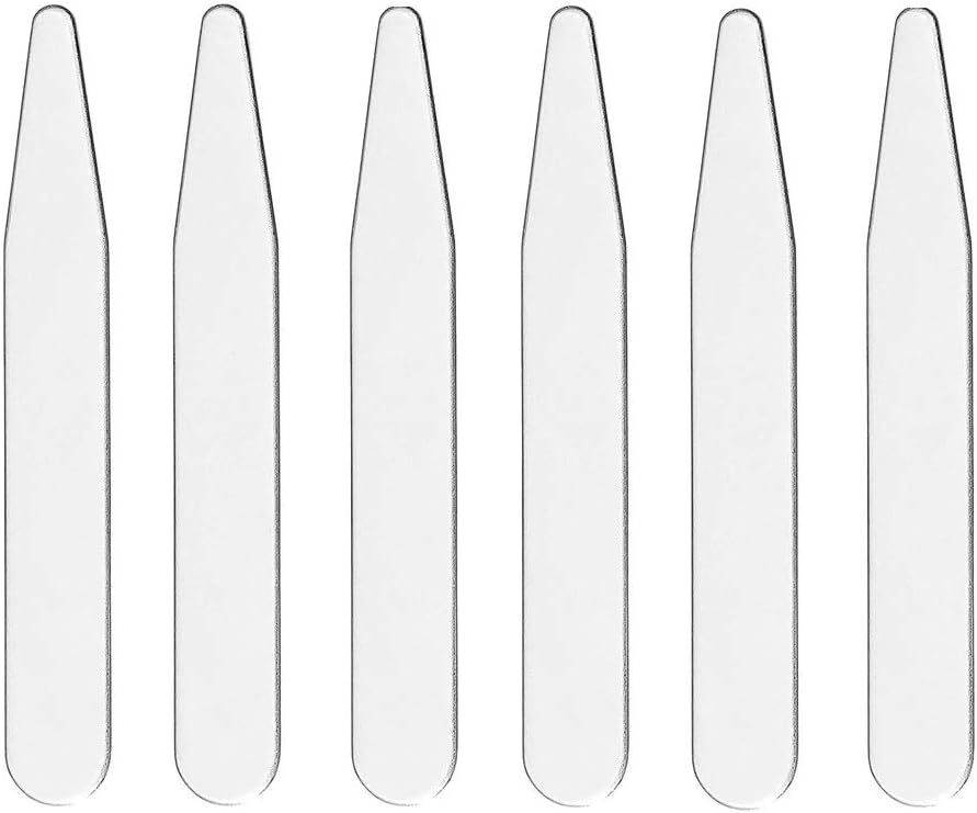 20 Count 2.2" 2.5" 2.7" 3" Inch Metal Collar Stays Stainless Steel