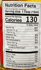 Vegetable Blended Oil, Golden Ratio Edible Vegetable Blend Oil,(Peanut Oil 3%,Sesame Oil0.6%),1.8L Bottle, 8 Kinds of Vegetable Oil,Premium Cooking Oil