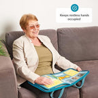 Fidget Blanket for Dementia | Calming & Comforting Dementia Activities for Seniors | Dementia Products for Elderly | Sensory Blanket | Helps with Alzheimer’s, Dementia, Asperger’s, Autism
