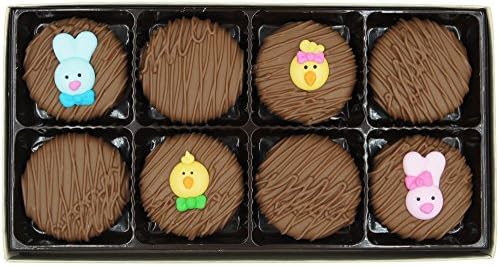 Philadelphia Candies Milk Chocolate Covered OREO Cookies, Easter Faces Assortment Net Wt 8 oz