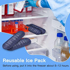 MDMAX Ice Packs for Insulin Travel Case, Reusable TSA Approved Insulin Cooler Ice Packs for Insulated Travel Medical Diabetic Supplies Storage Organizer Bag (2 Pack)
